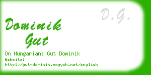 dominik gut business card